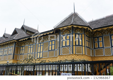 Exterior of the Kuala Kangsar Royal Palace in Ipoh, a rural town in Malaysia 132966867