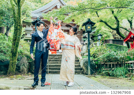 七五三家族肖像 132967908