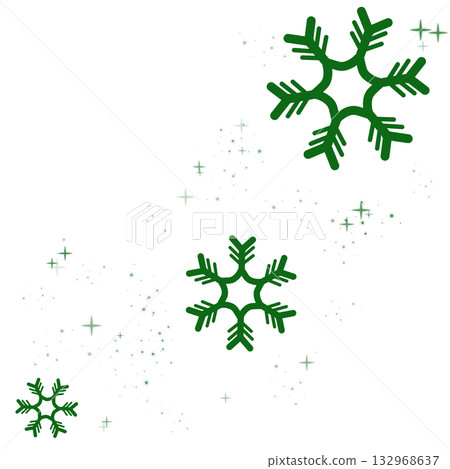 Green snow and light illustration 132968637
