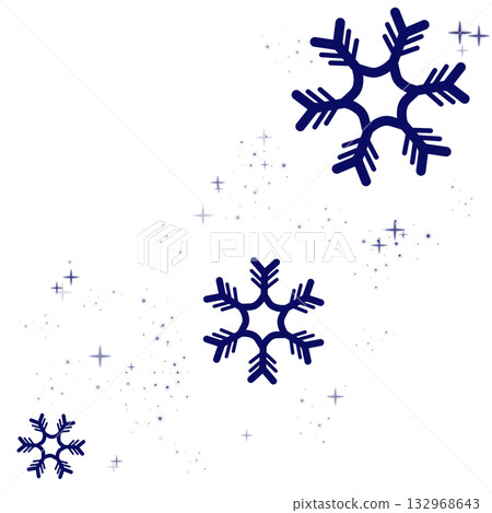 Dark blue snow and light illustration 132968643
