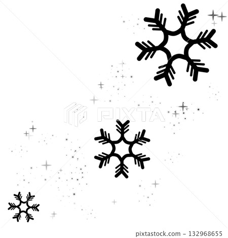 Black snow and light illustration 132968655