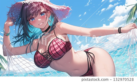 Gal in swimsuit 132970528