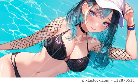 Gal in swimsuit 132970535