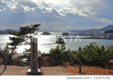 Shodoshima Tomioka Hachiman Shrine's Emperor Showa Tour Memorial and Angel Road 132971342