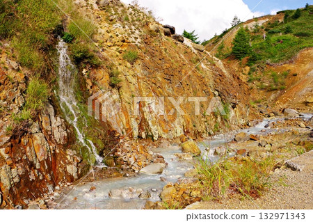 Is the flowing river a hot spring?! Scenery of Manza Onsen "Sorafuki" Is the flowing river a hot spring?! Scenery of Manza Onsen "Sorafuki" 132971343