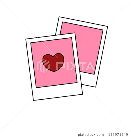 Two pictures of hearts are shown side by side 132971349