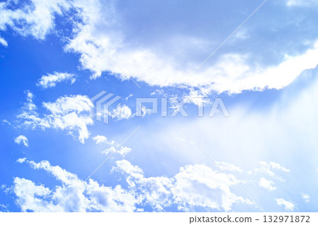 藍色的天空和雲圖像 藍色的天空和雲圖像 132971872