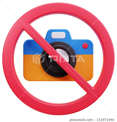 No Photography Allowed Sign 132971940