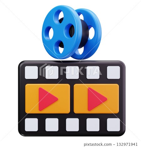 Movie Projector Film Screen 132971941