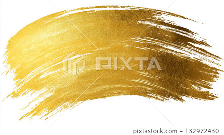 golden brush strokes 132972430