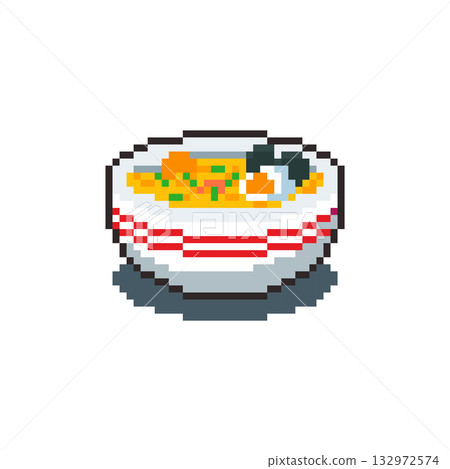 Pixel art ramen game asset design Pixel art ramen game asset design 132972574