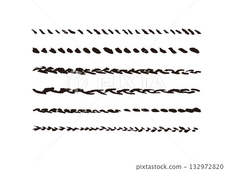 刷塗紗線和鍊式編織線套裝 132972820