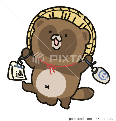 狸雕像/可愛狸圖 狸雕像/可愛狸圖 132972949