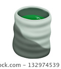 Simple teacup illustration 132974539