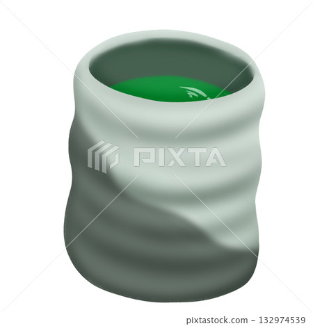 Simple teacup illustration 132974539