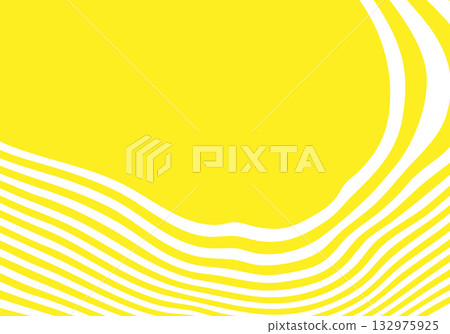 A tense and captivating yellow-and-white flow that outlines the shape of an unknown mysterious object. Eps 10 132975925