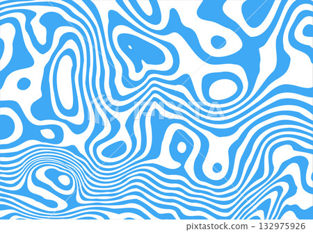 Light and airy Op-Art composition that evokes a sense of lightness and dynamic color harmony. Eps 10 132975926