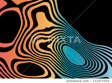 A burst of vivid color flowing around the central white void with a sensation of incredibly fast motion. Eps 10 132975938