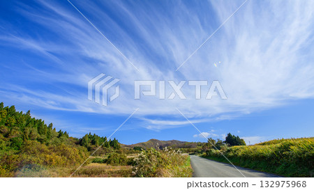 Heading for Mt. Kanpu under a blue sky, Oga Peninsula, Akita Prefecture Heading for Mt. Kanpu under a blue sky, Oga Peninsula, Akita Prefecture 132975968