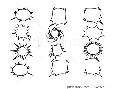 Various speech bubble set 9 132975999