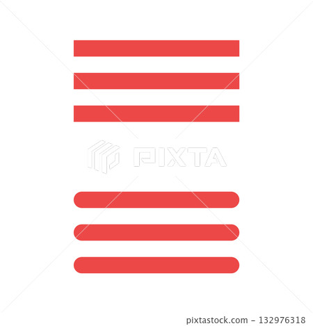 Simple hamburger menu icon material Simple hamburger menu icon material 132976318