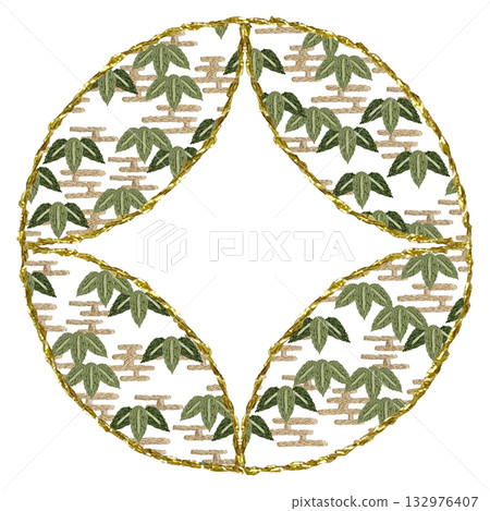 【竹子圖案】手工刺繡插畫材料 132976407