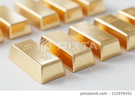 Visual gold bullion ideal for asset management and investment proposals 132976452
