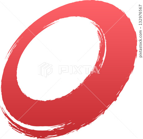 紅色漸層日式橢圓形背景筆刷 132976567