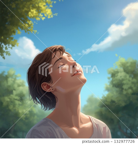 清爽的女人 132977726