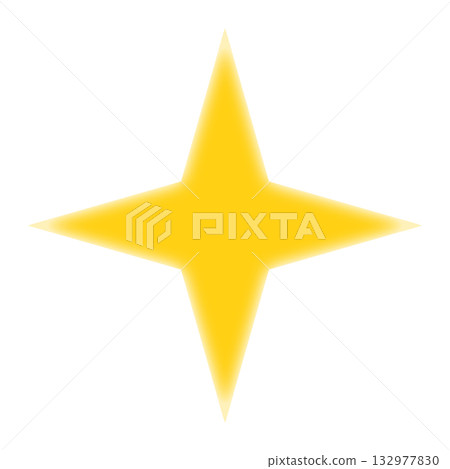 Sparkling yellow illustration material 132977830