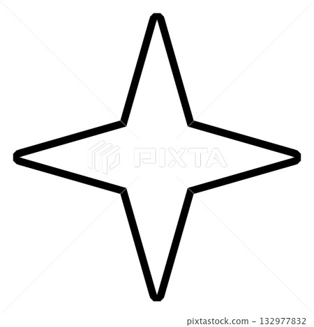 Sparkling black and white illustration material 132977832