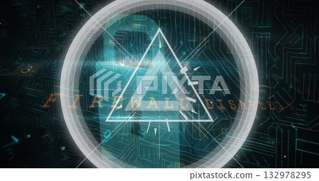 Displaying concentric ring and triangles on security dashboard with firewall disabled message Displaying concentric ring and triangles on security dashboard with firewall disabled message 132978295