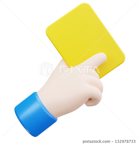 Yellow Card Warning 132978733