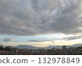 colorful sunset in the city 132978849