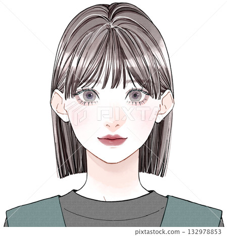 Face type: "Cool casual" - heavy bangs Face type: "Cool casual" - heavy bangs 132978853