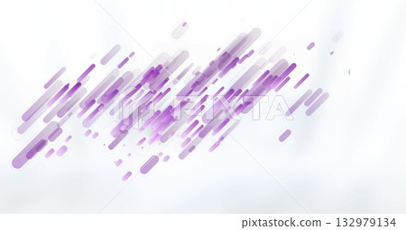 Displaying elongated purple bars and capsule elements overlapping diagonally in digital artwork Displaying elongated purple bars and capsule elements overlapping diagonally in digital artwork 132979134