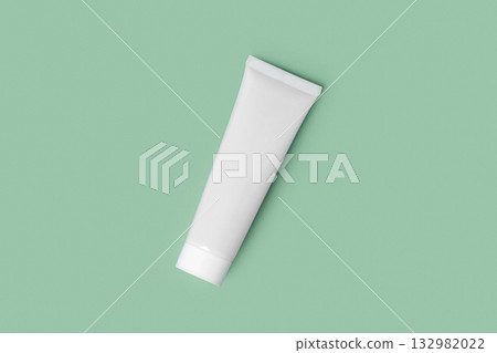 White Cream Package Template on Color Studio Green Background. Natural Cosmetics Showing. Beauty Product Mockup. Skincare, Facial mask, Toner. Front View Soft Shadow. Trendy Bottle. Spa Anti-aging White Cream Package Template on Color Studio Green Background. Natural Cosmetics Showing. Beauty Product Mockup. Skincare, Facial mask, Toner. Front View Soft Shadow. Trendy Bottle. Spa Anti-aging 132982022
