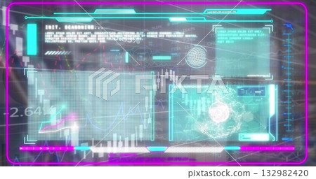 The image shows how financial data and graphs can be used to improve efficiency in warehouse operati The image shows how financial data and graphs can be used to improve efficiency in warehouse operati 132982420