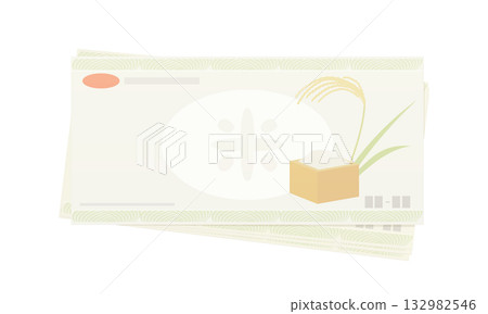 Rice coupon image illustration 132982546