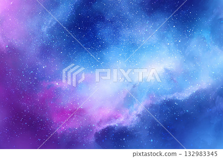Fantastic nebula space background 132983345