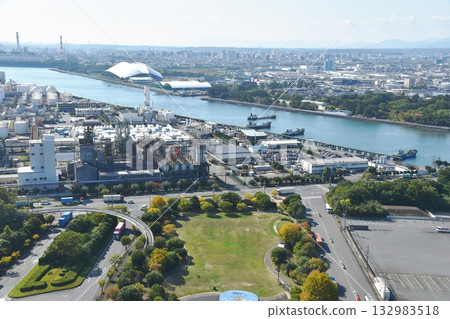 View southwest from Yokkaichi Port Building 132983518