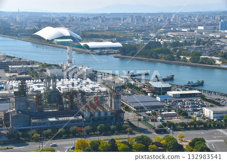 從四日市港大樓向西南方向眺望 從四日市港大樓向西南方向眺望 132983541