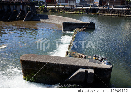 Tochigi City, Uwa River and Setogahara Weir Tochigi City, Uwa River and Setogahara Weir 132984112