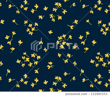 Osmanthus seamless pattern vector swatch autumn textile 132985353