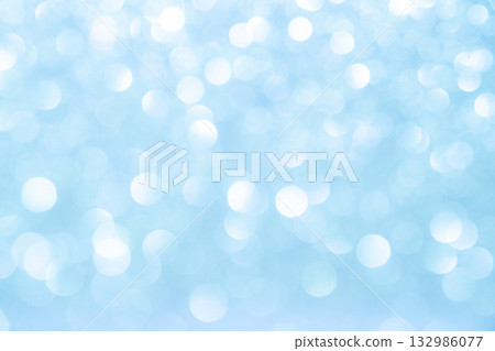 Light blue colored large and small bokeh glitter background material Light blue colored large and small bokeh glitter background material 132986077