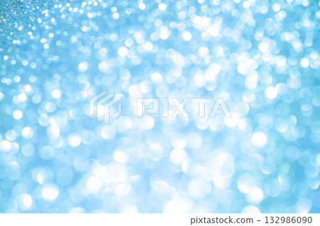 淺藍色大小散景閃光背景材質 132986090