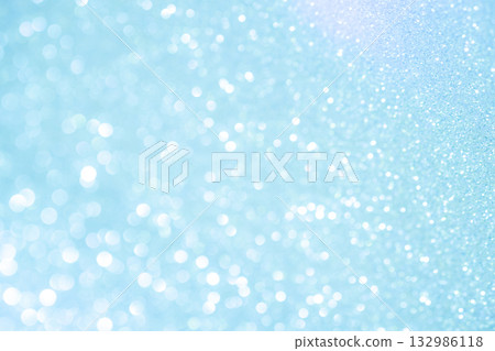 淺藍色大小散景閃光背景材質 132986118