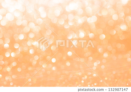 Light orange colored bokeh glitter background material Light orange colored bokeh glitter background material 132987147