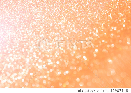 Light orange colored bokeh glitter background material Light orange colored bokeh glitter background material 132987148