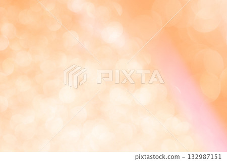 Light orange colored bokeh glitter background material 132987151